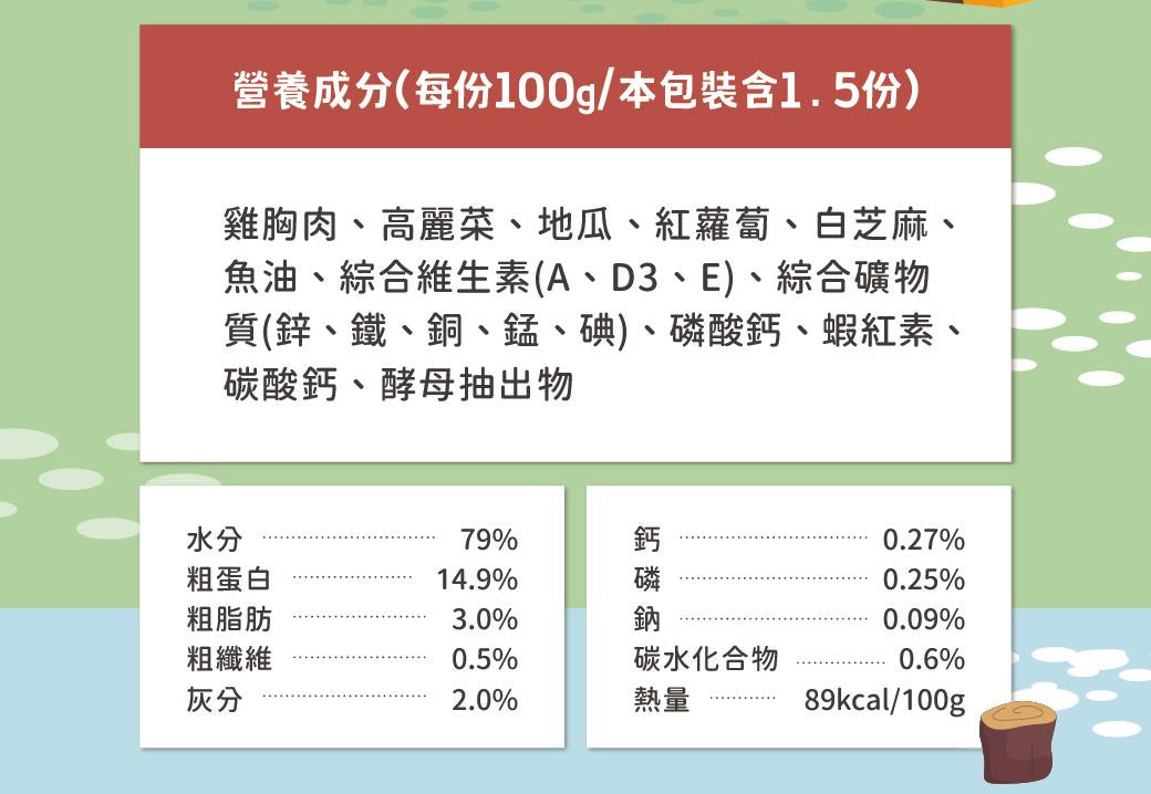 陪心寵糧| 環遊犬世界主食鮮寵包 - 韓式春川炒雞150g